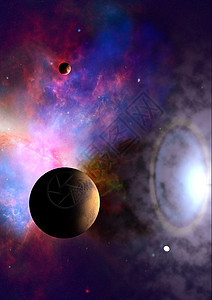 空间中的遥远行星星云星座气体敬畏渲染星系场地灰尘图片