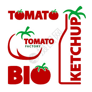 番茄生态饮食标签插图烹饪食物蔬菜红色瓶子植物图片