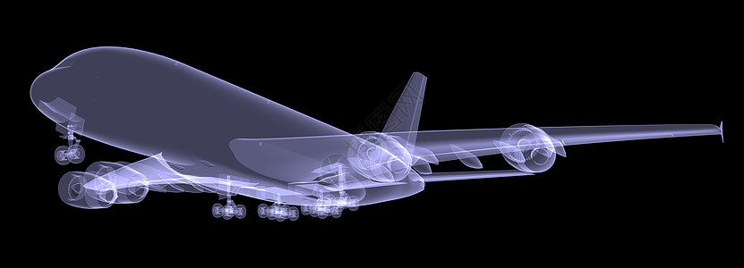 飞机安检大型飞机假期航空工艺射线车辆运输喷射气氛航班x光背景