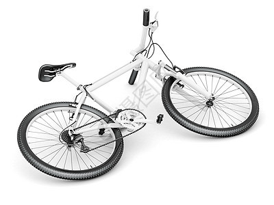 山地自行车骑术活动车辆白色车轮运输齿轮黑色运动图片