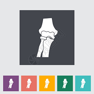 膝对齐单平面图标股骨黑色医学老年生物学胫骨身体绘画骨科诊断图片