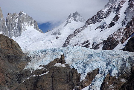 巴塔哥尼亚的冰川风景地质学顶峰登山岩石荒野图片