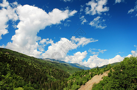 山山脉岩石远足顶峰生态国家全景场景蓝色旅游风景图片