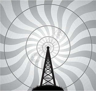 矢量无线电台和气波图片