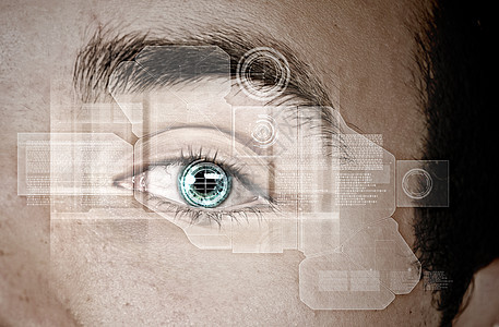 眼的识别密码身份商业编码电脑传感器机密技术鉴别电路图片