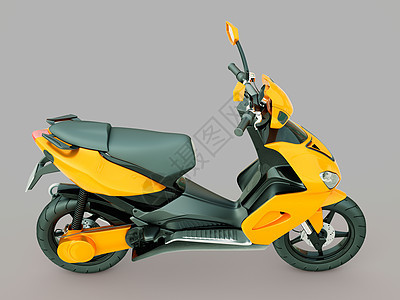 现代摩托车滚筒司机自由驾驶运输冲程行动发动机橙子自行车图片