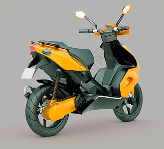 现代摩托车橙子冲程自行车滚筒自由行动运输驾驶旅行车辆图片