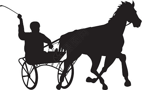 马和赛马骑马回旋曲运动跑步动物赛车小跑插图马术艺术品背景图片