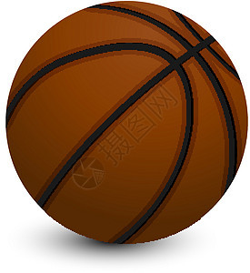 篮球图标体育器材竞技阴影运动坡度团队插图圆圈白色图片