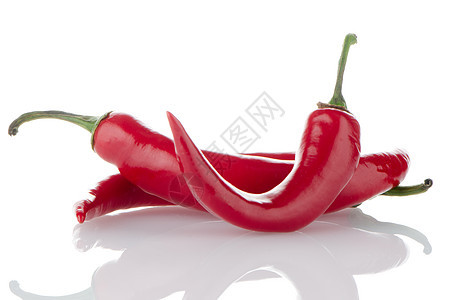 红辣椒辣椒香料胡椒蔬菜白色阴影红色图片