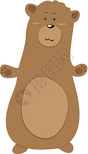 快乐熊荒野插图哺乳动物卡通片森林图片