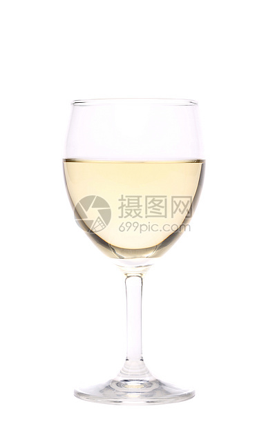 一杯白葡萄酒酒杯高脚杯饮料剪裁酒精小路黄色酒厂液体玻璃图片