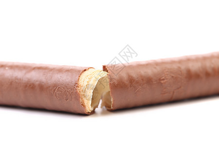 破碎华夫饼卷涂层巧克力团体甜点食物蛋糕美食晶圆奶油螺旋可可饼干图片