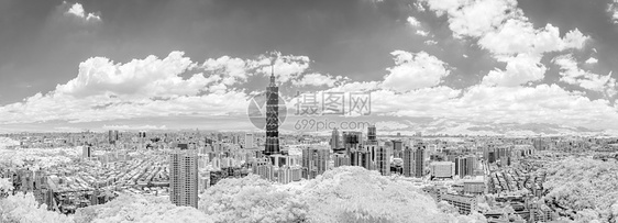 台北市景森林天际旅行摩天大楼首都景观红外线市中心天堂建筑图片