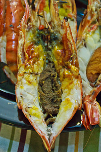 烧热木炭的竹虾 11图片