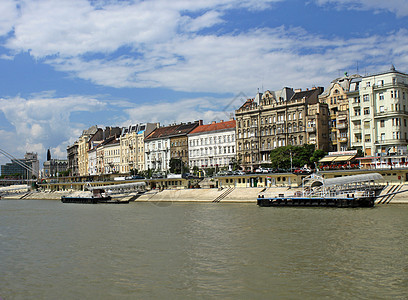 在布达佩斯多瑙河沿岸建筑学城市首都图片
