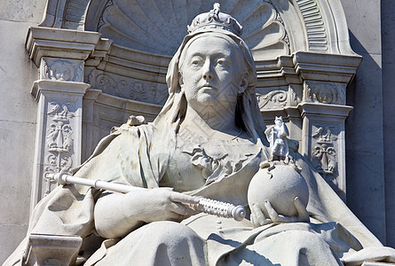 伦敦维多利亚纪念馆皇家城市景点观光纪念馆君主地标版税女王雕塑图片