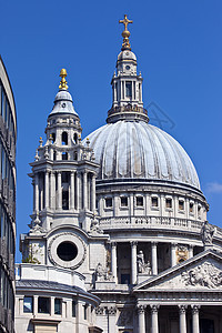 伦敦圣保罗大教堂历史旅游历史性崇拜城市景点地标圆顶观光英语图片