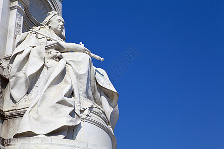 伦敦维多利亚纪念馆女王君主纪念碑地标景点版税雕塑商场旅行雕像图片