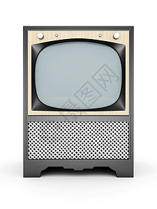 老旧电视棕色视频管子古董技术展示纽扣表盘天线屏幕图片