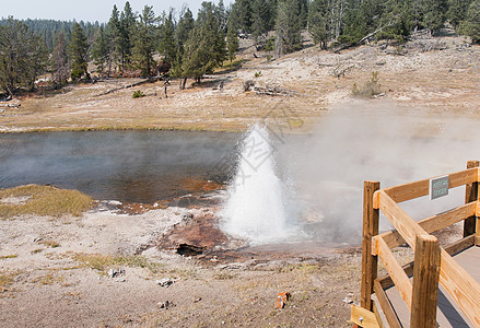 黄石公园风景矿物溪流蒸汽环境目的地世界水池温泉公园图片