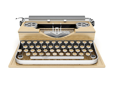 旧式打字机笔记键盘金属古董工作秘书作者木头丝带机器图片