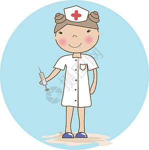 青年护士食指保健手指女孩诊所卫生女性帮助医生卡通片图片