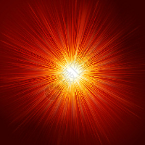 恒星爆发红火和黄火 EPS 10暴发径向星星爆破耀斑光束辉光白色宇宙光环图片
