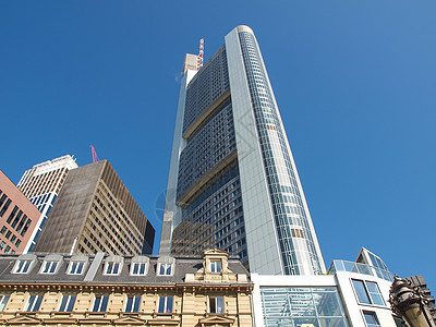 德国法兰克福纪念碑中心全景地标城市摩天大楼联盟建筑学图片