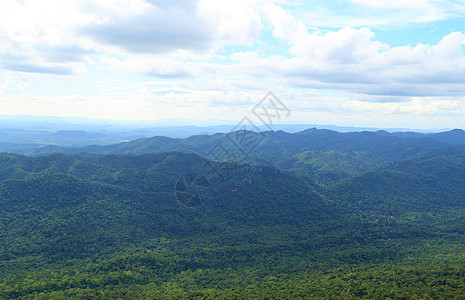 泰国Chaiyaphum省山地风景公园曲线土地环境蓝色旅行国家农村场地植物图片