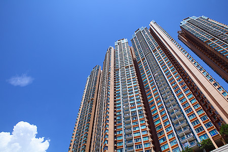 香港的住宅住房公寓住宅区天际人口城市窗户密度居住天空建筑学图片