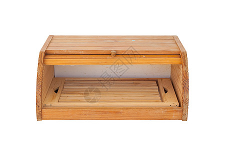 旧用脏木制面包盒面包箱面包用具厨具盒子木头厨房食物图片
