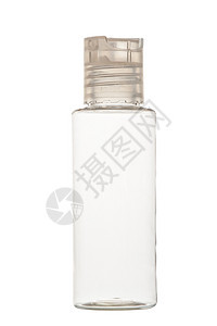 白色背景的化妆品用空干净塑料瓶装空白塑料瓶图片