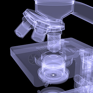 X光成型显微镜蓝色技术x光微生物学学习大学科学实验室目镜生物图片
