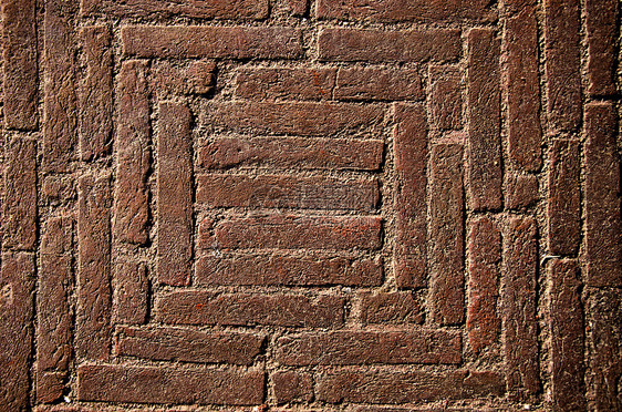 印度古老历史砖块地板背景图片