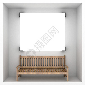 抽象风格的概念背景概念背景灰色白色长椅框架横幅广告体积广告牌图片