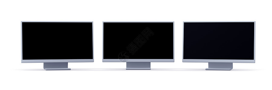 三台HDTV电脑硬件展示播送娱乐插图电视剧院闲暇电影图片