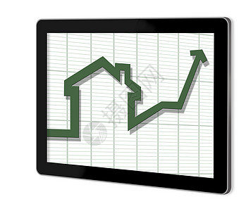 上向箭头图像药片符号形状绘图数字绿色生长房地产销售图片
