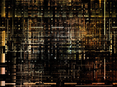 技术胶质矩形元素机械电脑工业设计网格背景图片