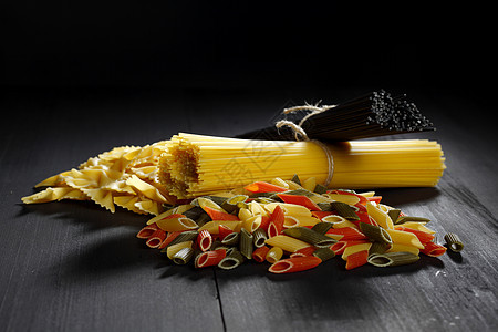 意大利意大利面粉种类和形状的多样化美食桌子糖类文化食物团体面条饮食烹饪宏观图片