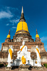 泰国古老城市泰国雕像旅游地标历史寺庙旅行城市建筑学祷告天空图片