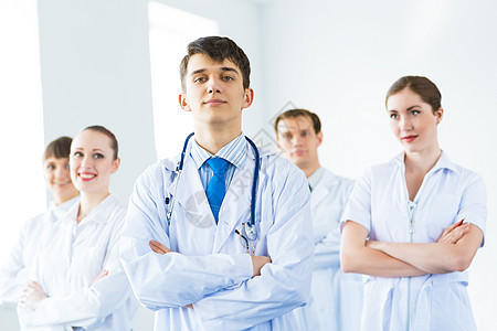 医生小组女孩团体男性蓝色女性职业专家临床护士男生图片