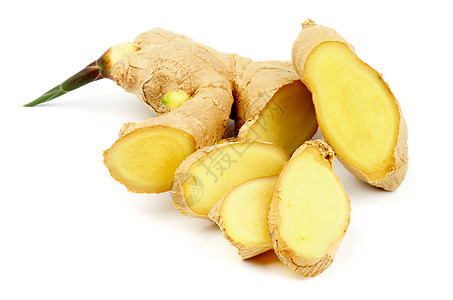 金姜食物横截面黄色保健调味品健康饮食全身植物医疗香料图片