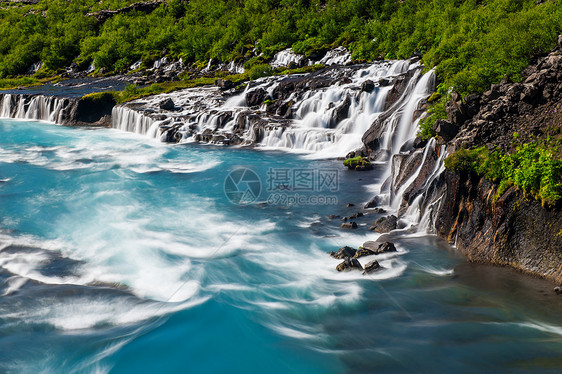 汉弗萨荒野运动天蓝色流动溪流蓝色海浪地质学火山维塔图片