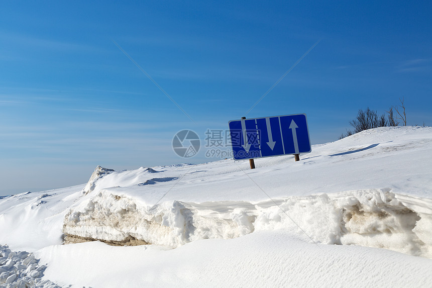 雪中波段的断开信号信号信号图片