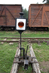 旧铁路开关背景图片