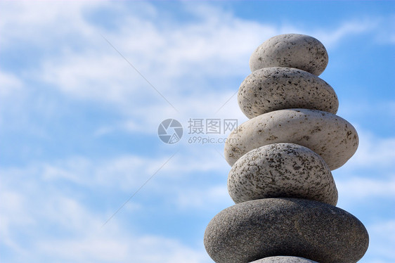 石头精神沉思蓝色成就进步想像力团体卵石平衡建筑图片