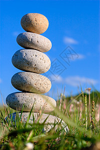 石头组织沉思进步想像力卵石平衡建造精神天空团体图片