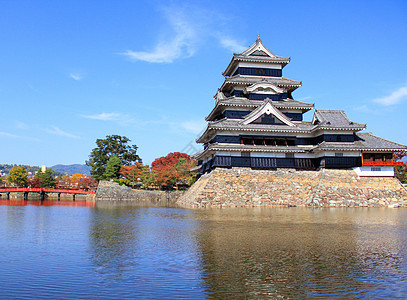日本的松本城堡墙壁石头乌鸦公园忍者旅行地标历史皇帝吸引力图片