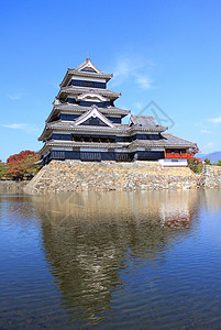 日本的松本城堡建筑学吸引力旅游忍者公园文化历史武士旅行游客图片